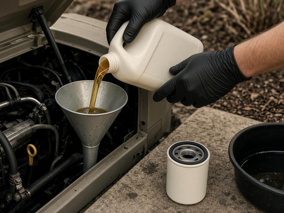 Generator Oil Change Service